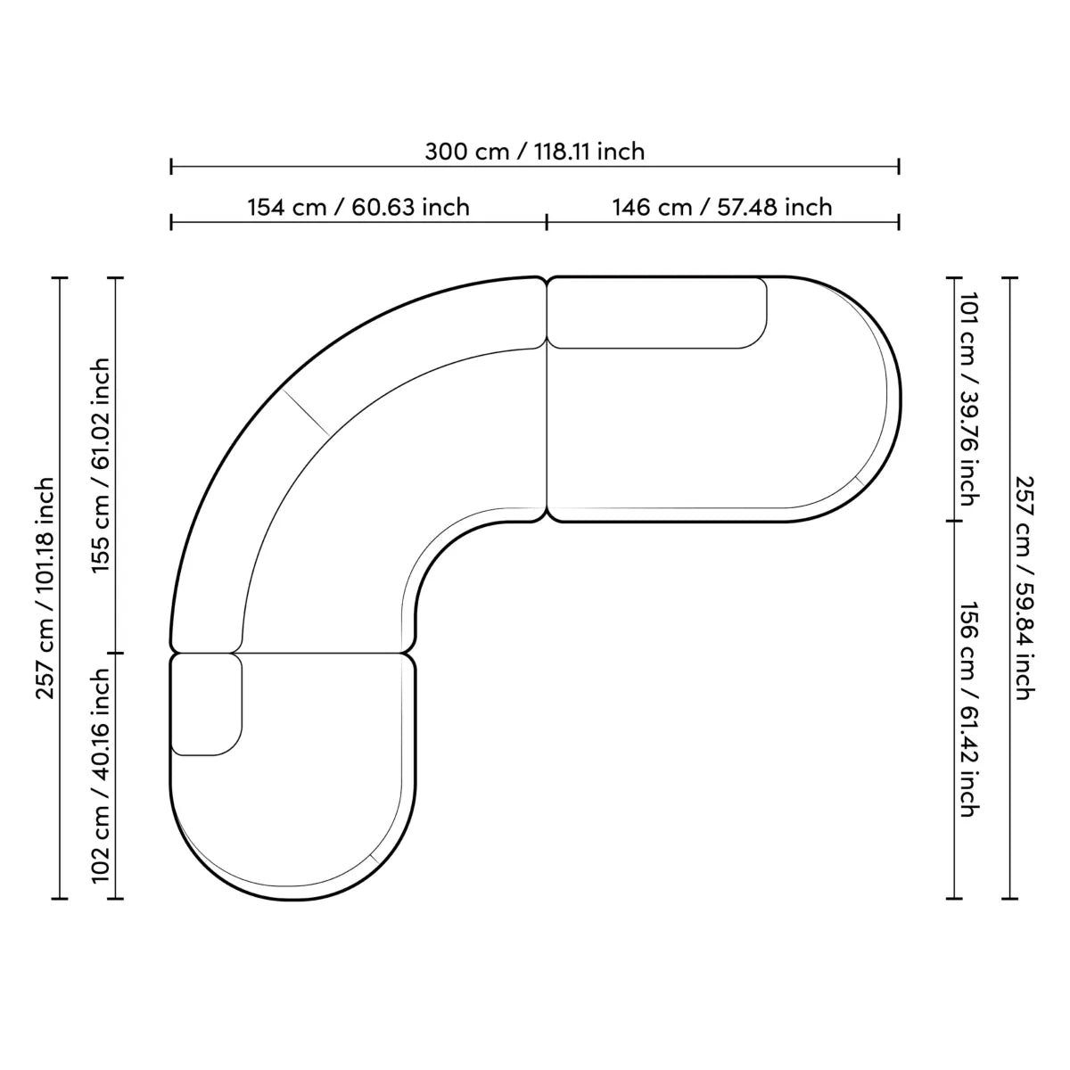 Curved Modern Sofa L Bjorn | Eichholtz Miami