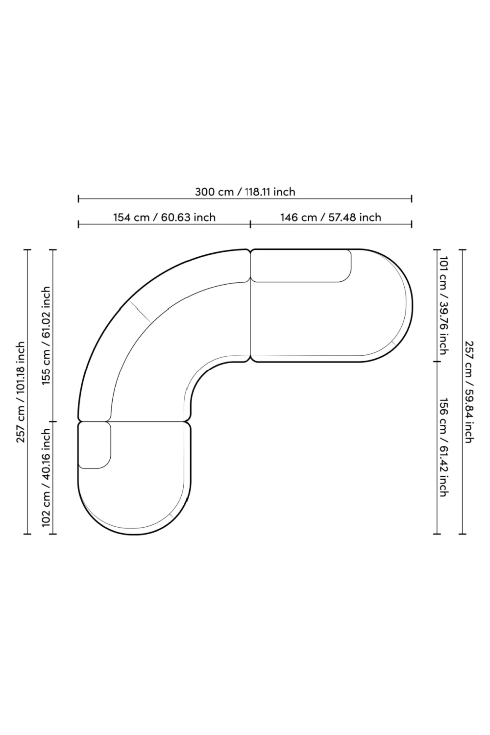 Curved Modern Sofa L Bjorn | Eichholtz Miami