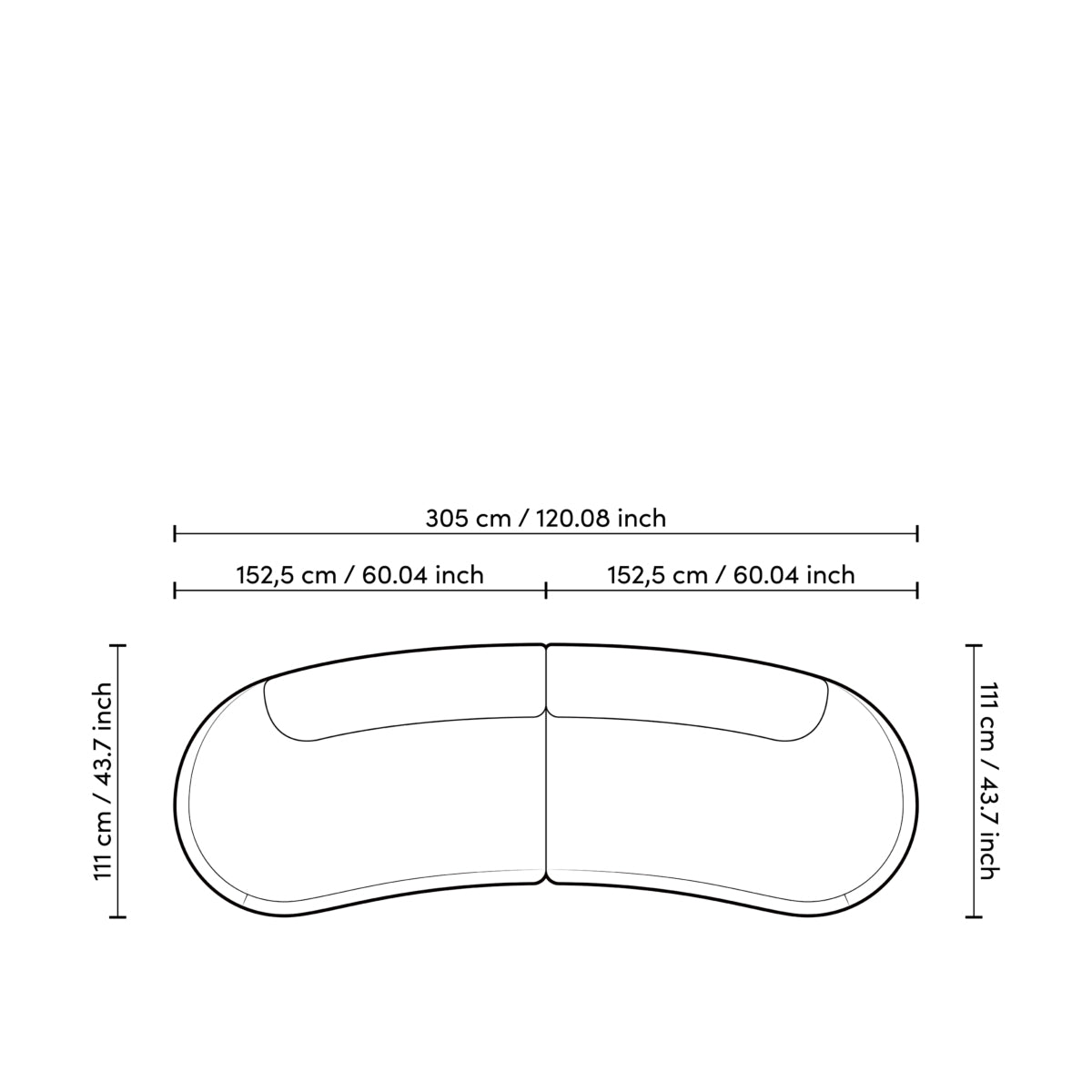 Curved Modern Sofa S Bjorn | Eichholtz Miami