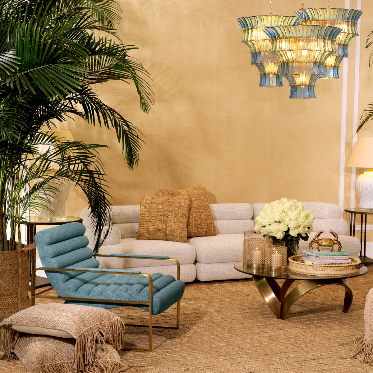 Padded Modern Lounge Armchair Olsen | Eichholtz Miami