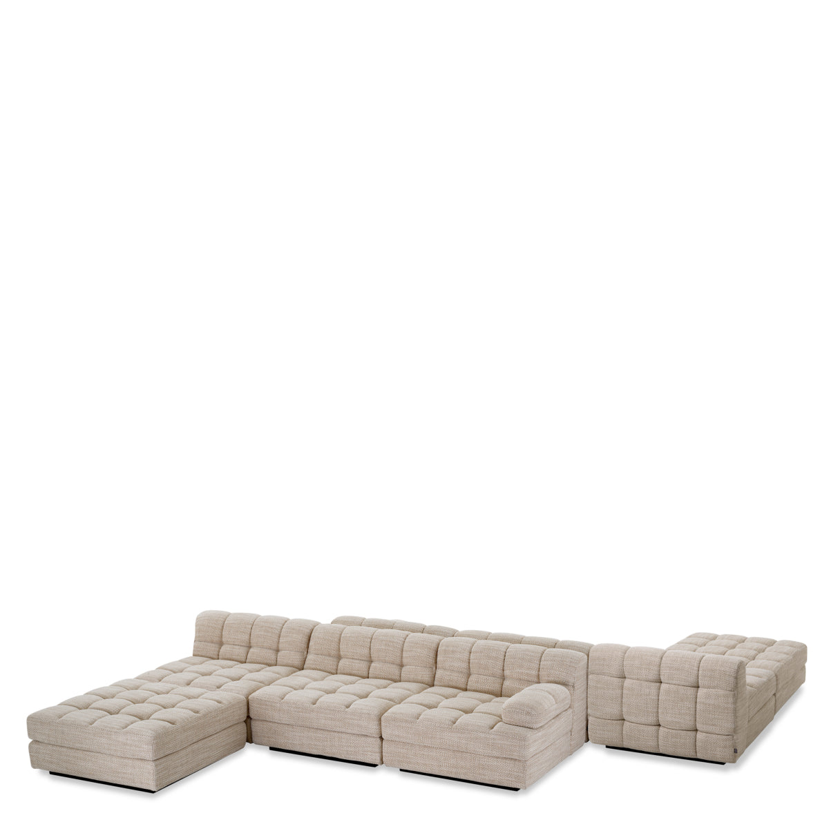 Sand Channeled Modular Sofa Dean | Eichholtz Miami