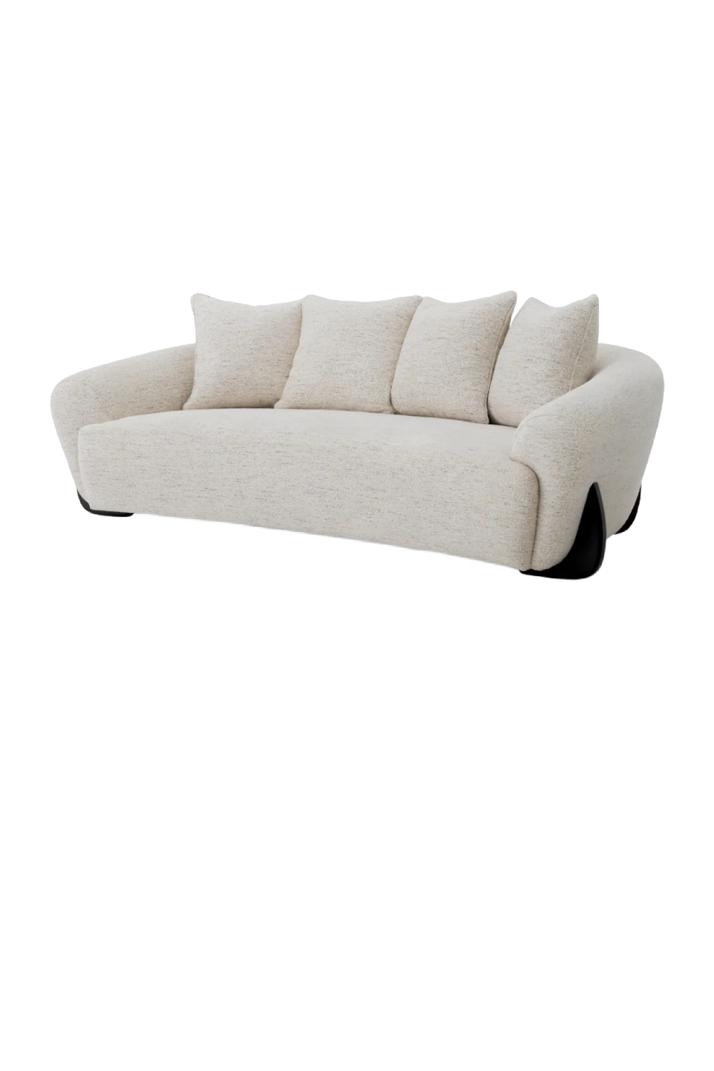 Off-White Curved Sofa Siderno | Eichholtz Miami