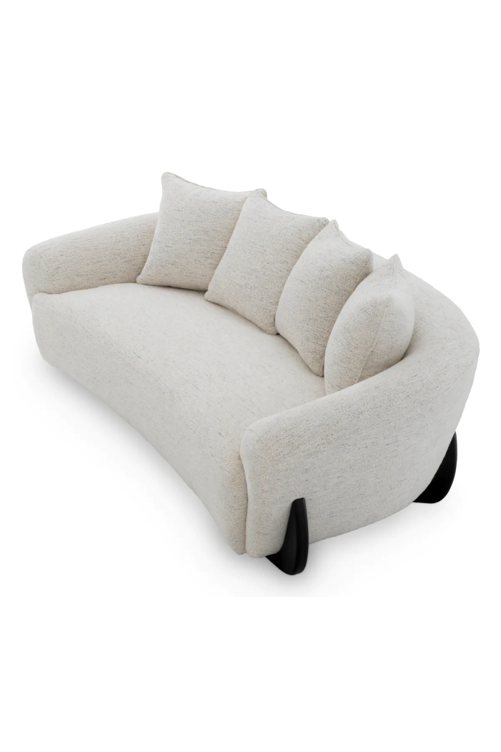 Off-White Curved Sofa Siderno | Eichholtz Miami