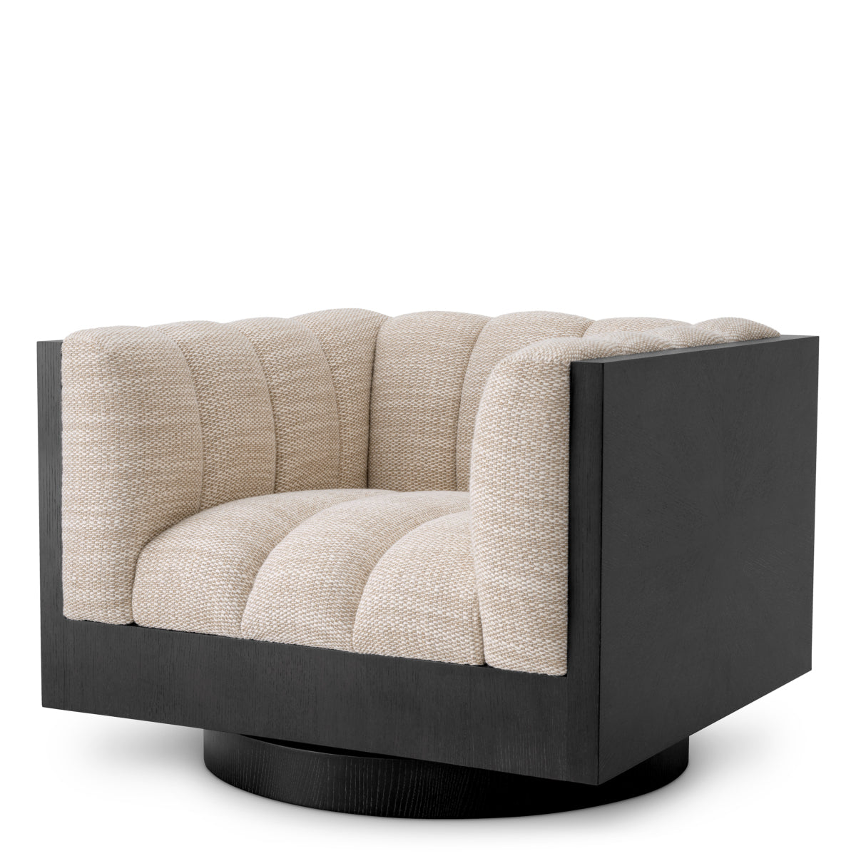 Sand Barrel Swivel Chair Davide | Eichholtz Miami