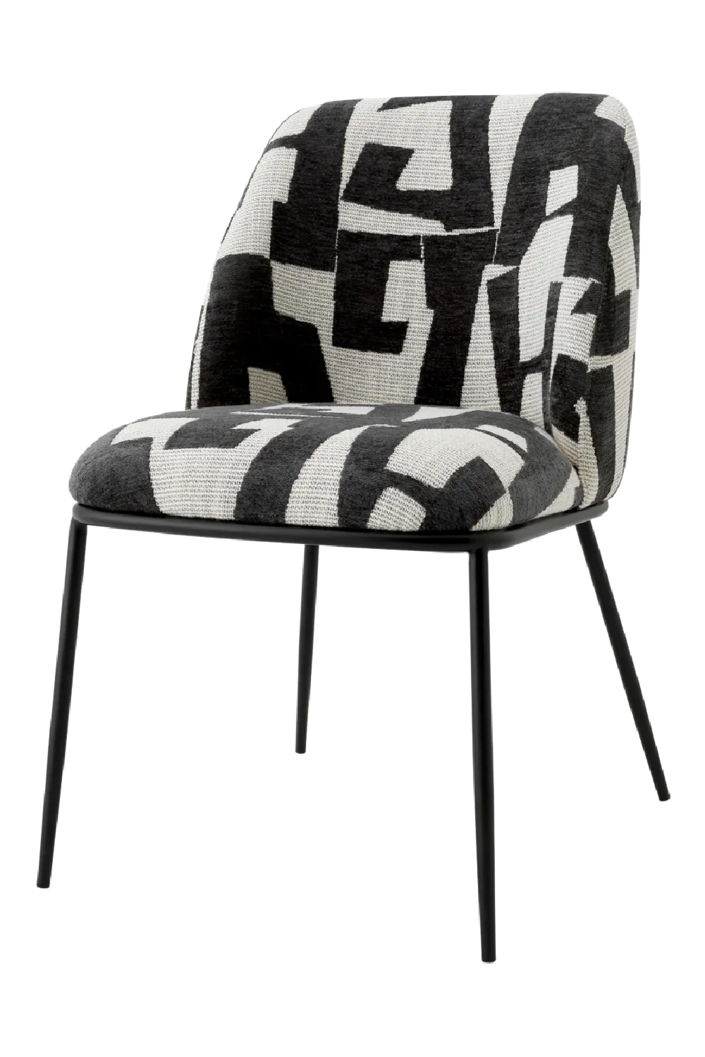 Printed Fabric Dining Chair Caleb | Eichholtz Miami