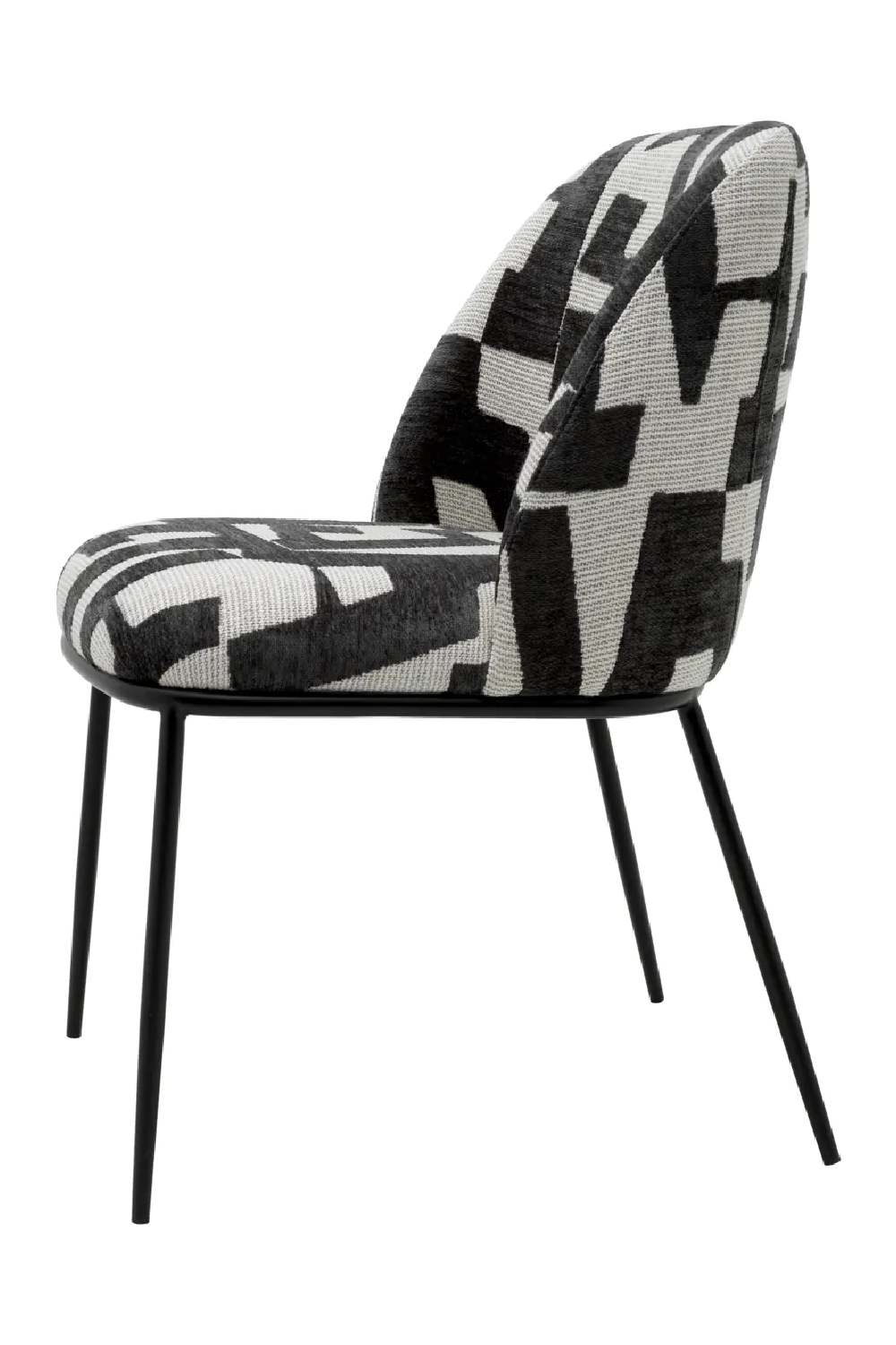 Printed Fabric Dining Chair Caleb | Eichholtz Miami