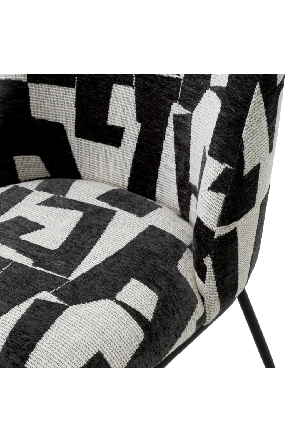 Printed Fabric Dining Chair Caleb | Eichholtz Miami