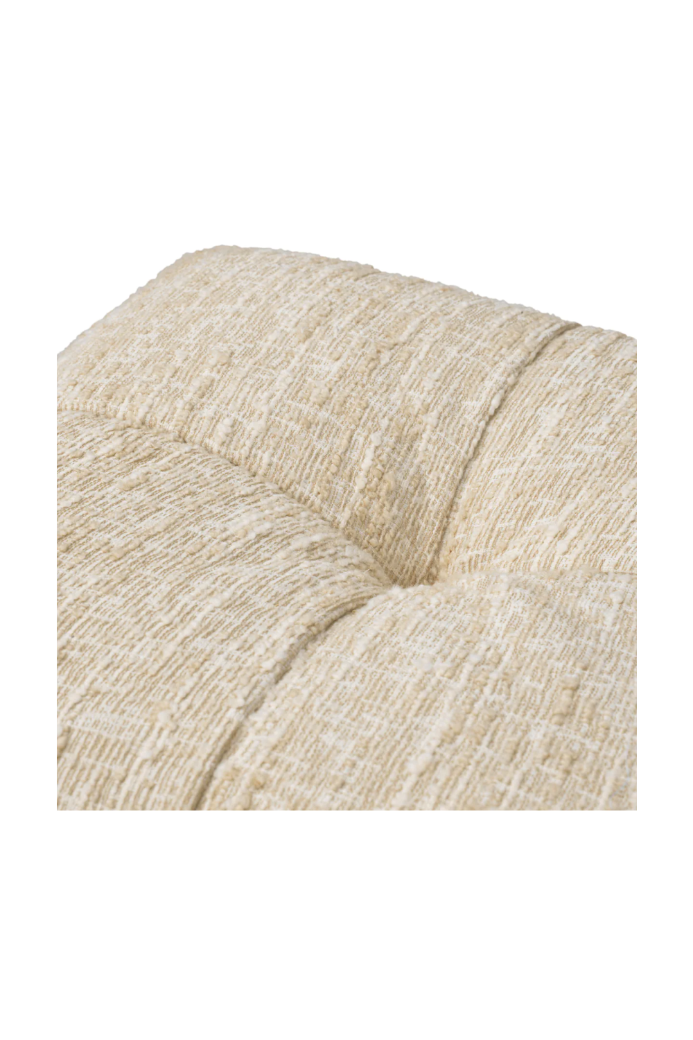 Cream Boucle Tufted Fringe Stool | Eichholtz Dorantes | Eichholtzmiami.com