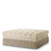 Boucle Tufted Fringe Ottoman Dorantes | Eichholtz Miami