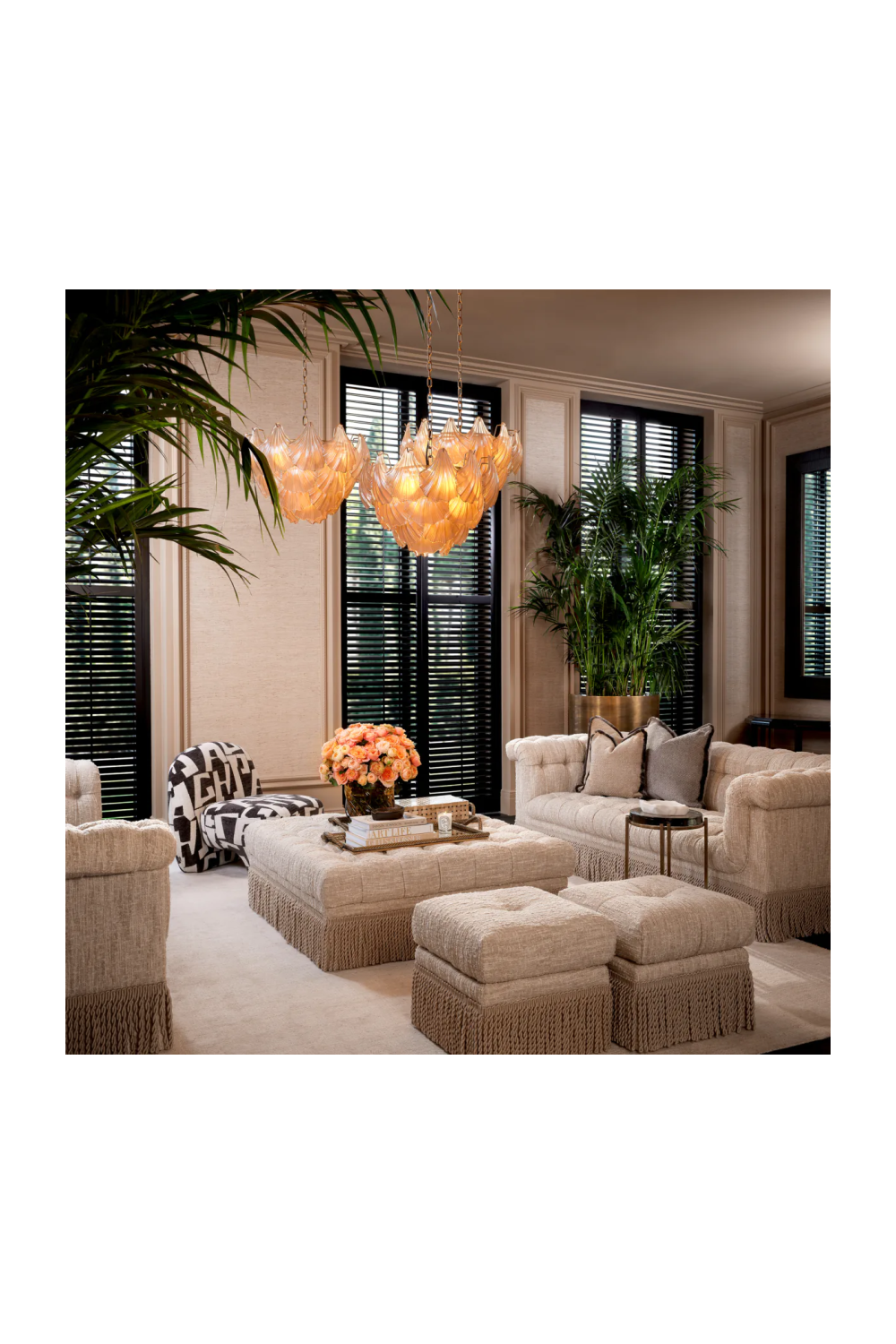 Boucle Tufted Fringe Sofa Dorantes | Eichholtz Miami