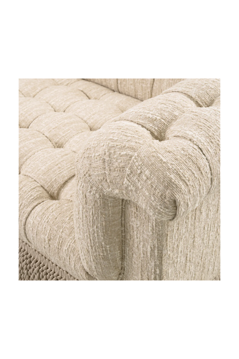 Boucle Tufted Fringe Sofa Dorantes | Eichholtz Miami