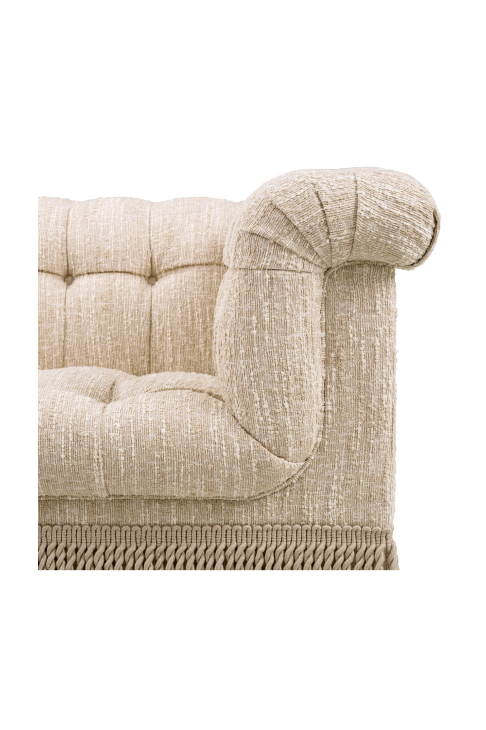 Boucle Tufted Fringe Sofa Dorantes | Eichholtz Miami
