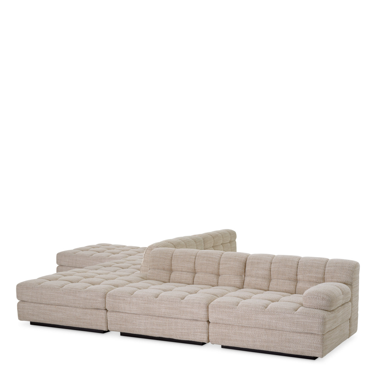 Sand Channeled Modular Sofa Dean | Eichholtz Miami