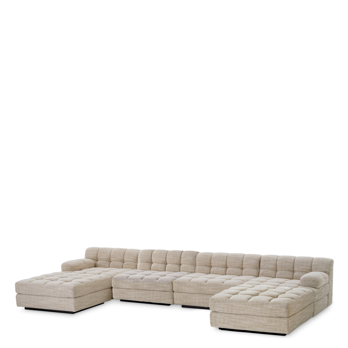 Sand Channeled Modular Sofa Dean | Eichholtz Miami