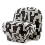 Upholstered Black Accent Chair Lugo | Eichholtz Miami