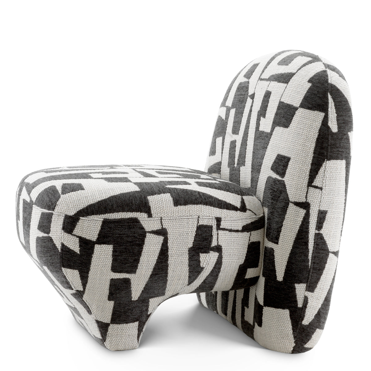 Upholstered Black Accent Chair Lugo | Eichholtz Miami