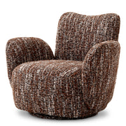 Red Boucle Accent Chair Merida | Eichholtz Miami