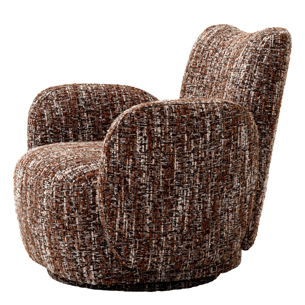 Red Boucle Accent Chair Merida | Eichholtz Miami