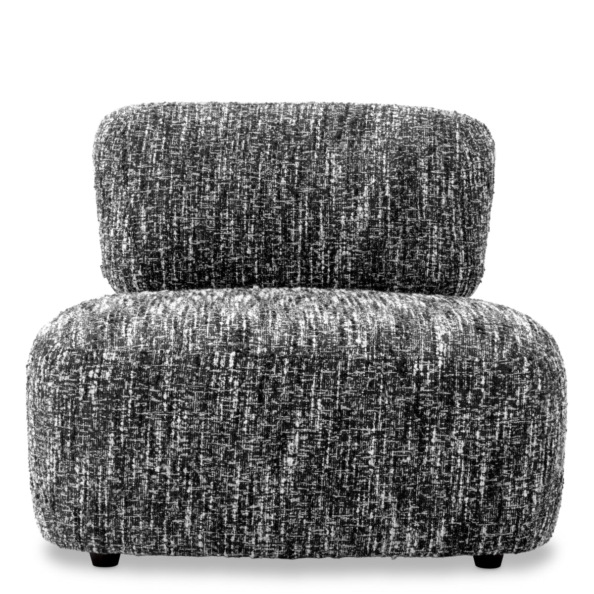 Black Boucle Lounge Chair Leon | Eichholtz Miami