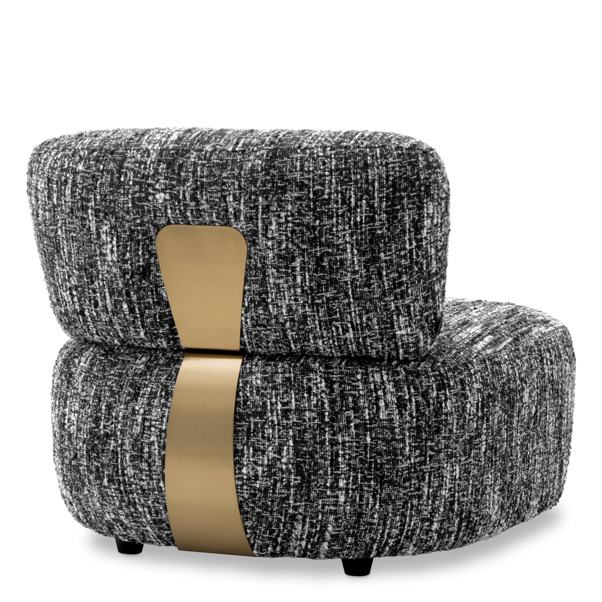 Black Boucle Lounge Chair Leon | Eichholtz Miami