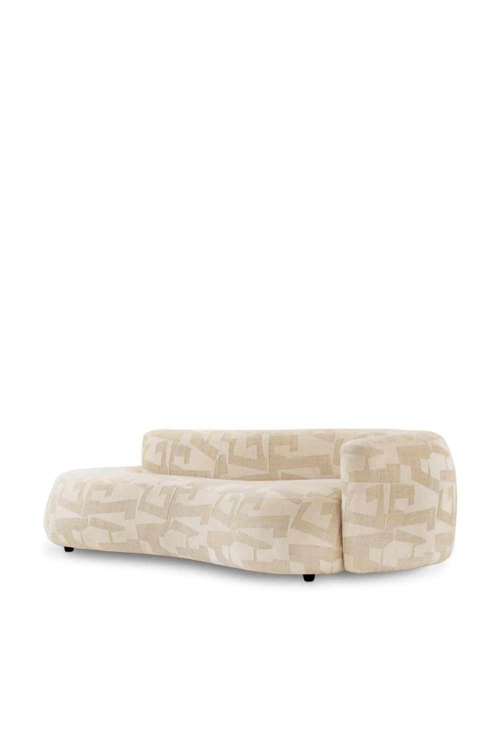 Geometric Pattern Curved Sofa Julita | Eichholtz Miami