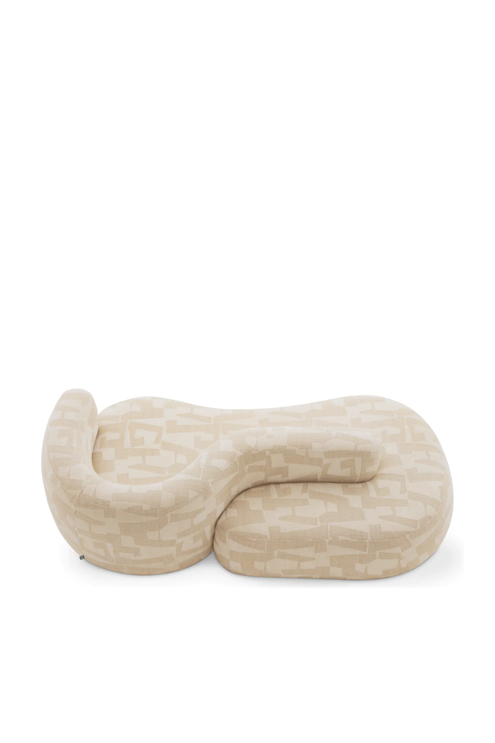 Geometric Pattern Curved Sofa Julita | Eichholtz Miami