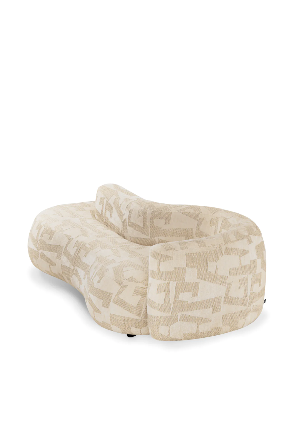 Geometric Pattern Curved Sofa Julita | Eichholtz Miami