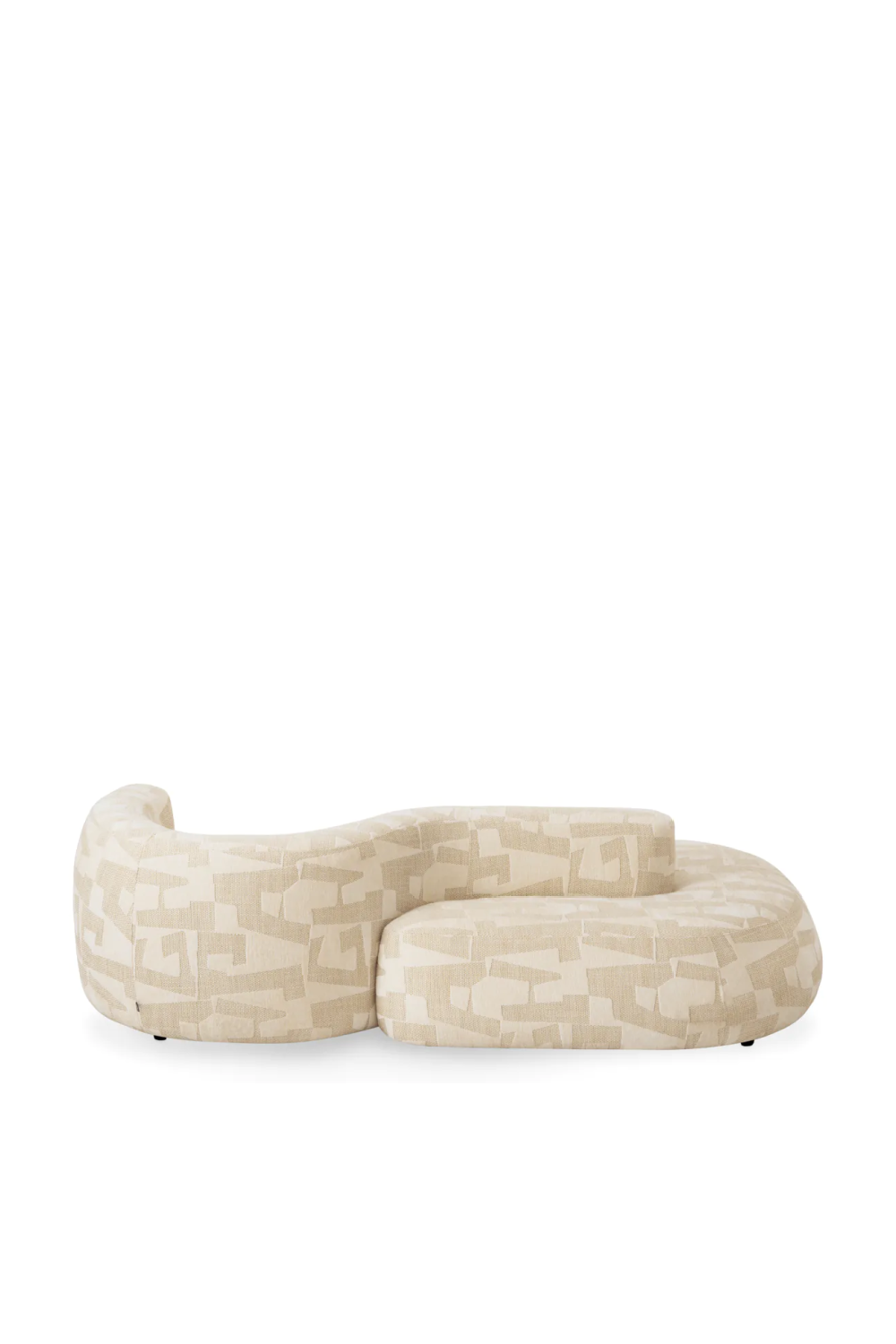 Geometric Pattern Curved Sofa Julita | Eichholtz Miami