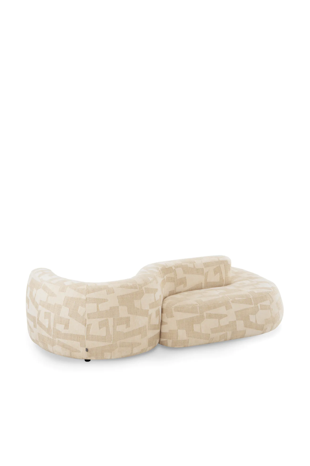 Geometric Pattern Curved Sofa Julita | Eichholtz Miami