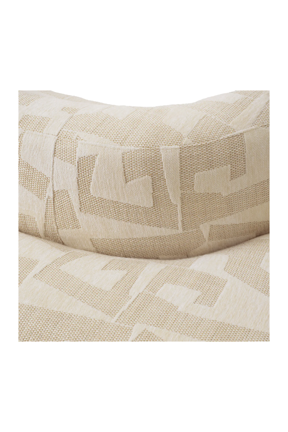 Geometric Pattern Curved Sofa Julita | Eichholtz Miami