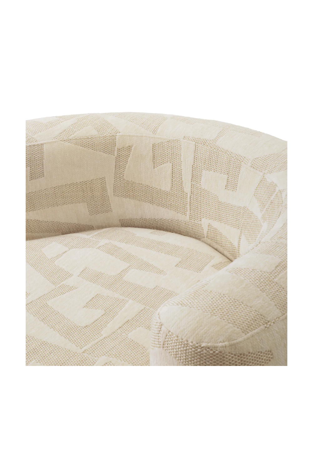 Geometric Pattern Curved Sofa Julita | Eichholtz Miami