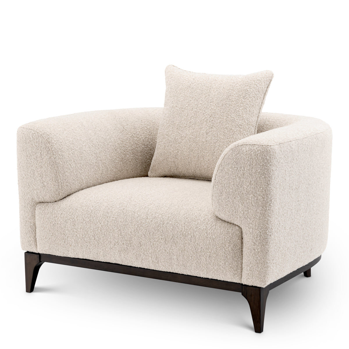 Chalk Boucle Accent Chair Brannan | Eichholtz Miami