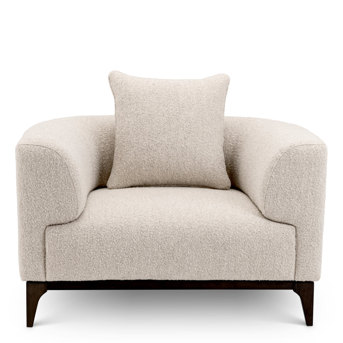 Chalk Boucle Accent Chair Brannan | Eichholtz Miami