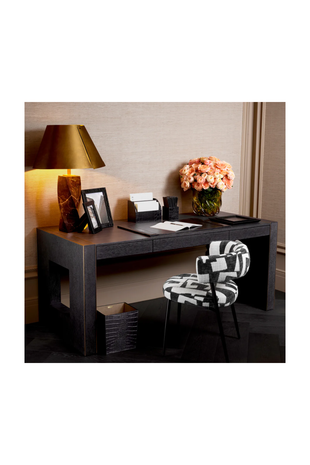 Brooklyn Black Dining Chair Folsom | Eichholtz Miami