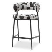 Brooklyn Black Counter Stool Folsom | Eichholtz Miami