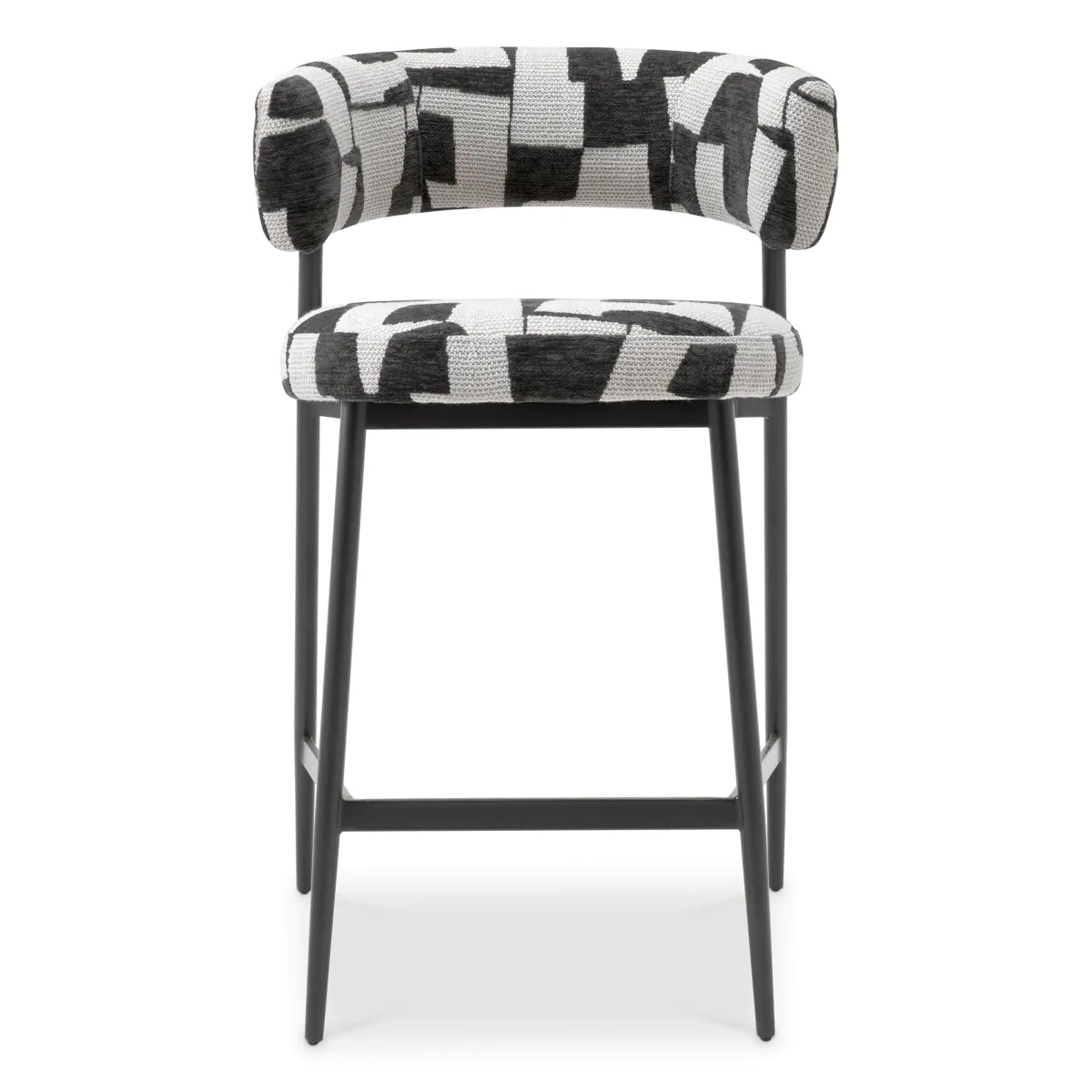 Brooklyn Black Counter Stool Folsom | Eichholtz Miami