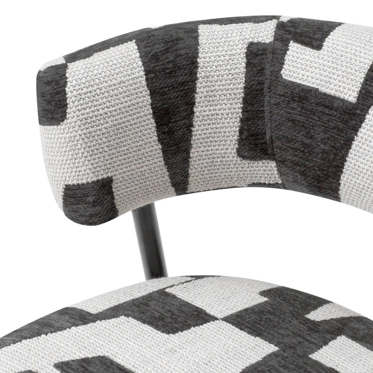 Brooklyn Black Counter Stool Folsom | Eichholtz Miami