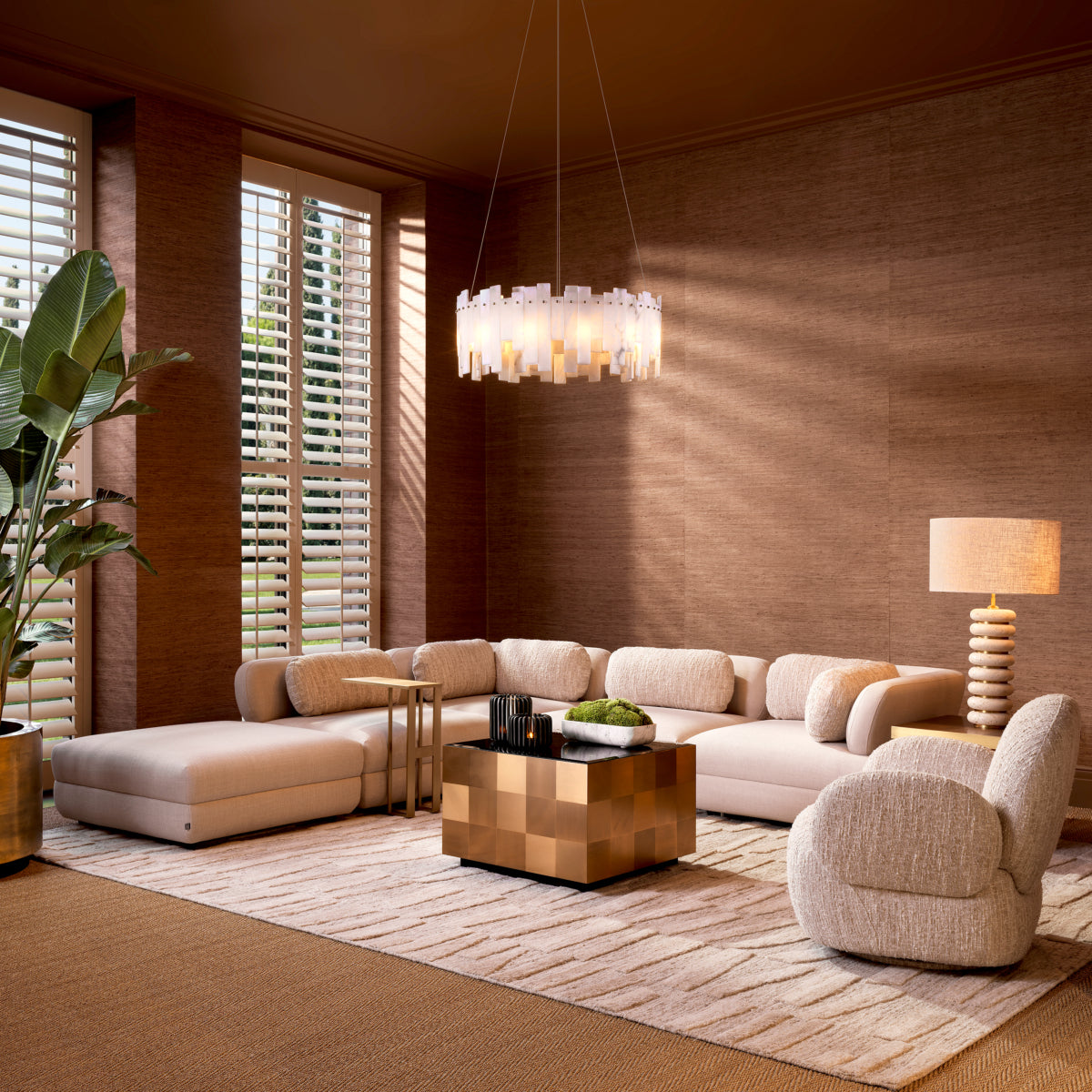 Scalea Sand Modular Sofa Paulo | Eichholtz Miami