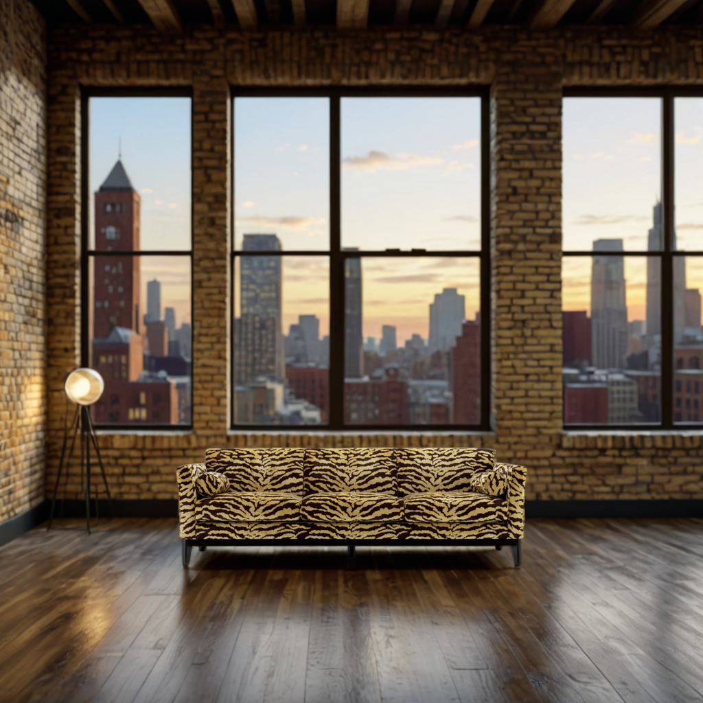 Upholstered Animal Print Sofa Flux | Eichholtz Miami