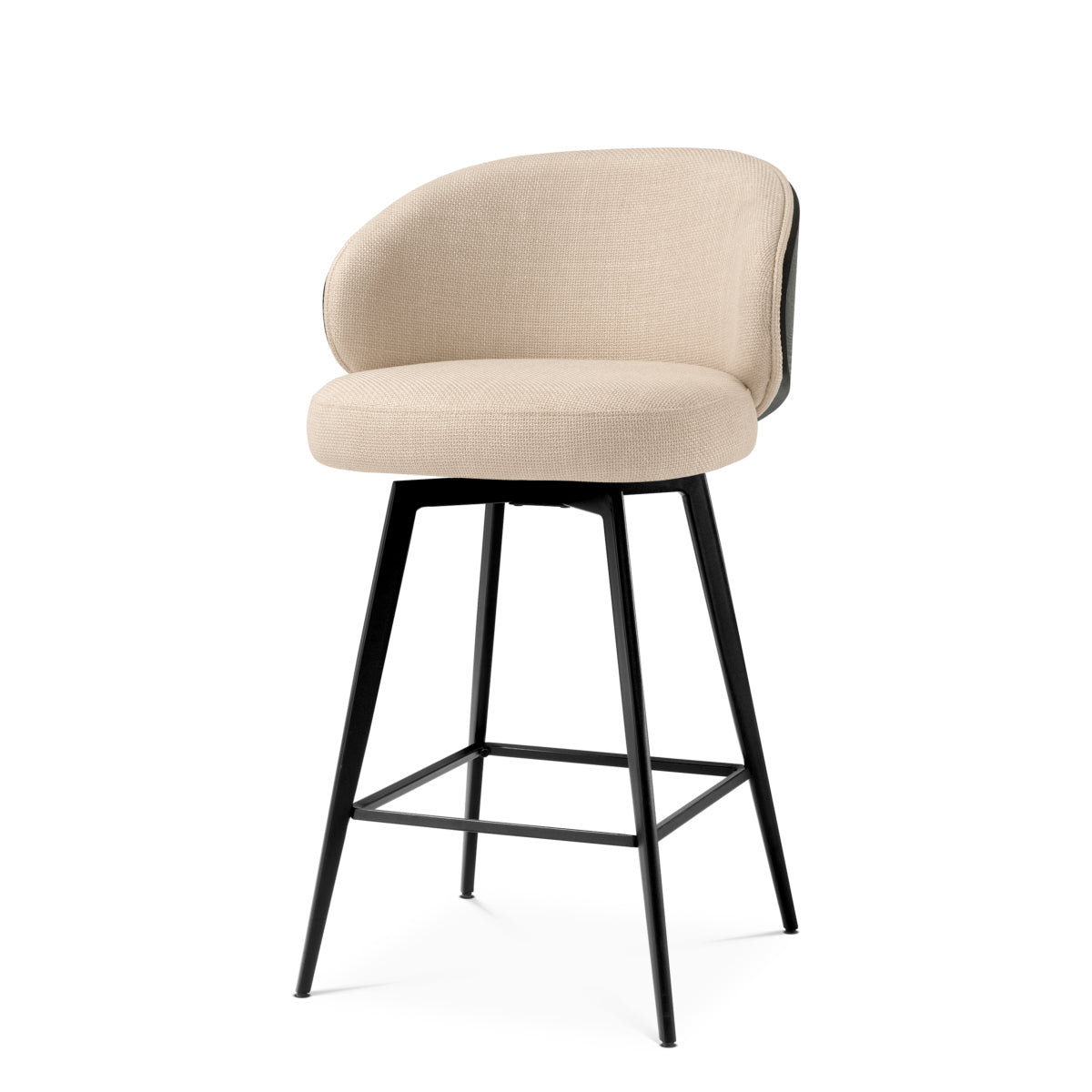 Upholstered Counter Stool Camerota | Eichholtz Miami