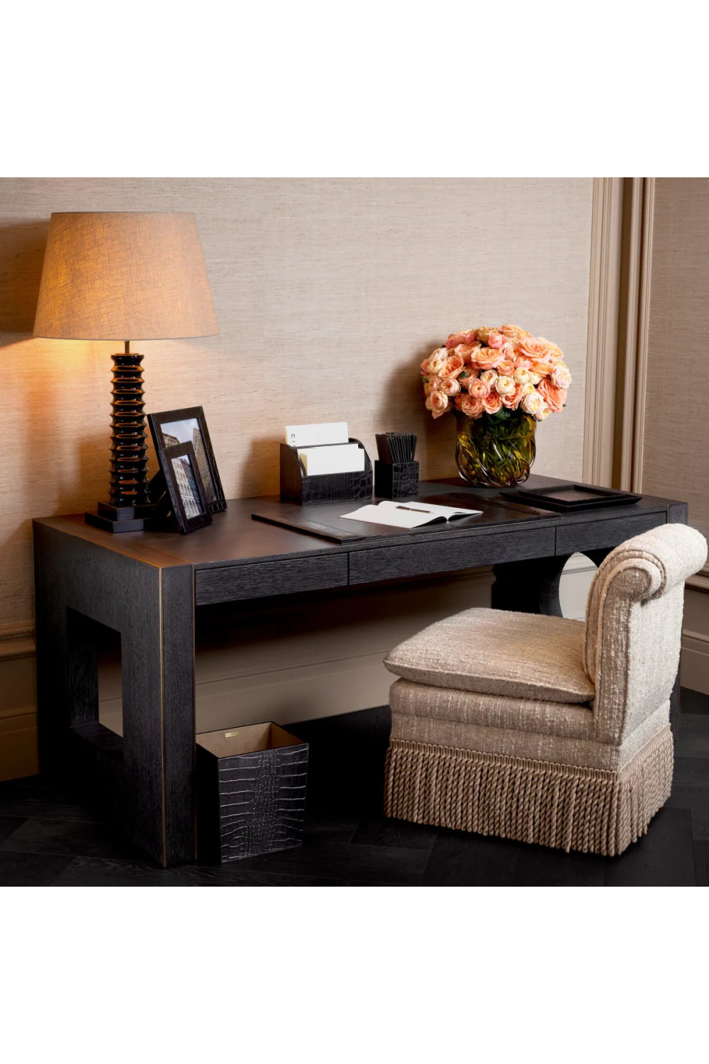 Cream Boucle Dining Chair Fairburn | Eichholtz Miami