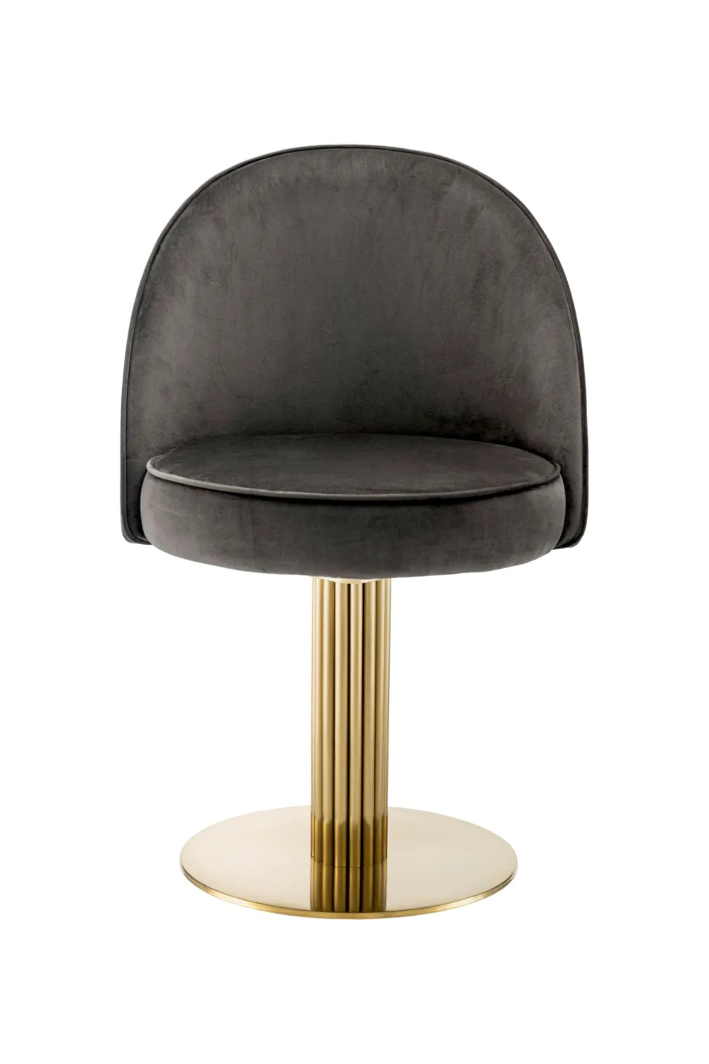 Gray Velvet Dining Chair Dorland | Eichholtz Miami