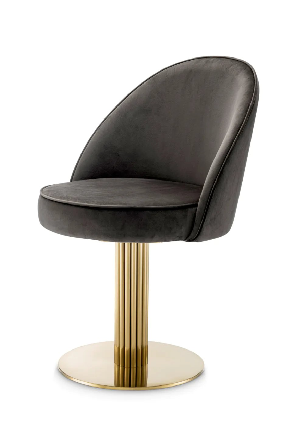 Gray Velvet Dining Chair Dorland | Eichholtz Miami