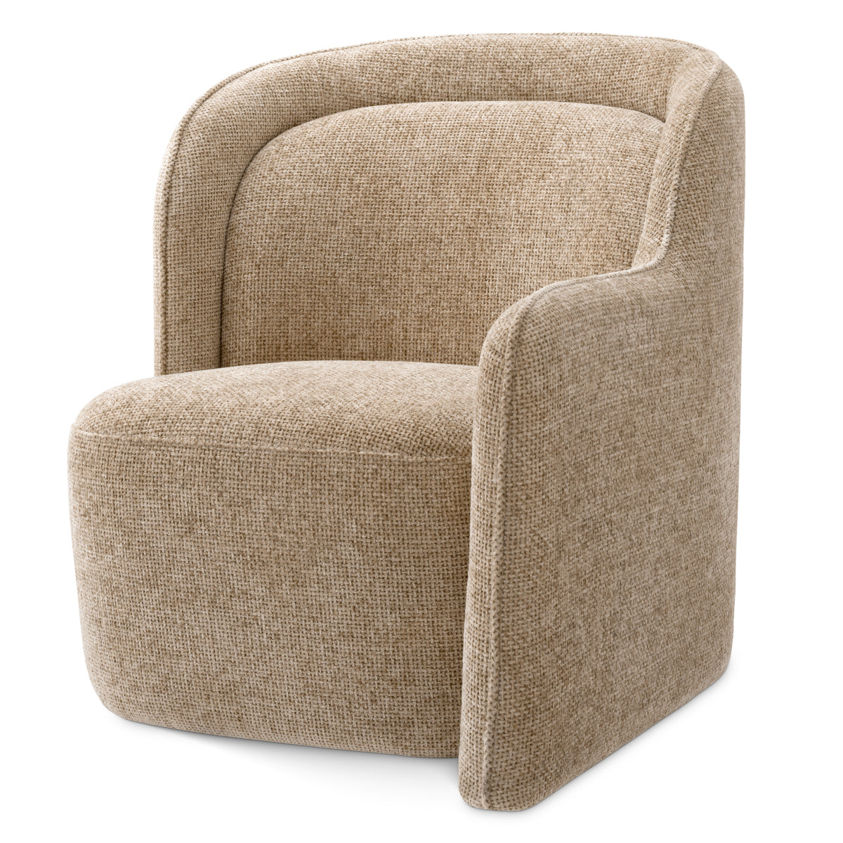 Lyssa Sand Upholstered Armchair Barrier | Eichholtz Miami