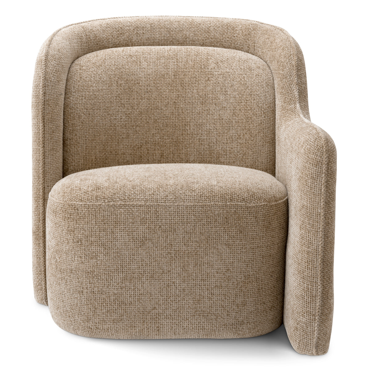 Lyssa Sand Upholstered Armchair Barrier | Eichholtz Miami