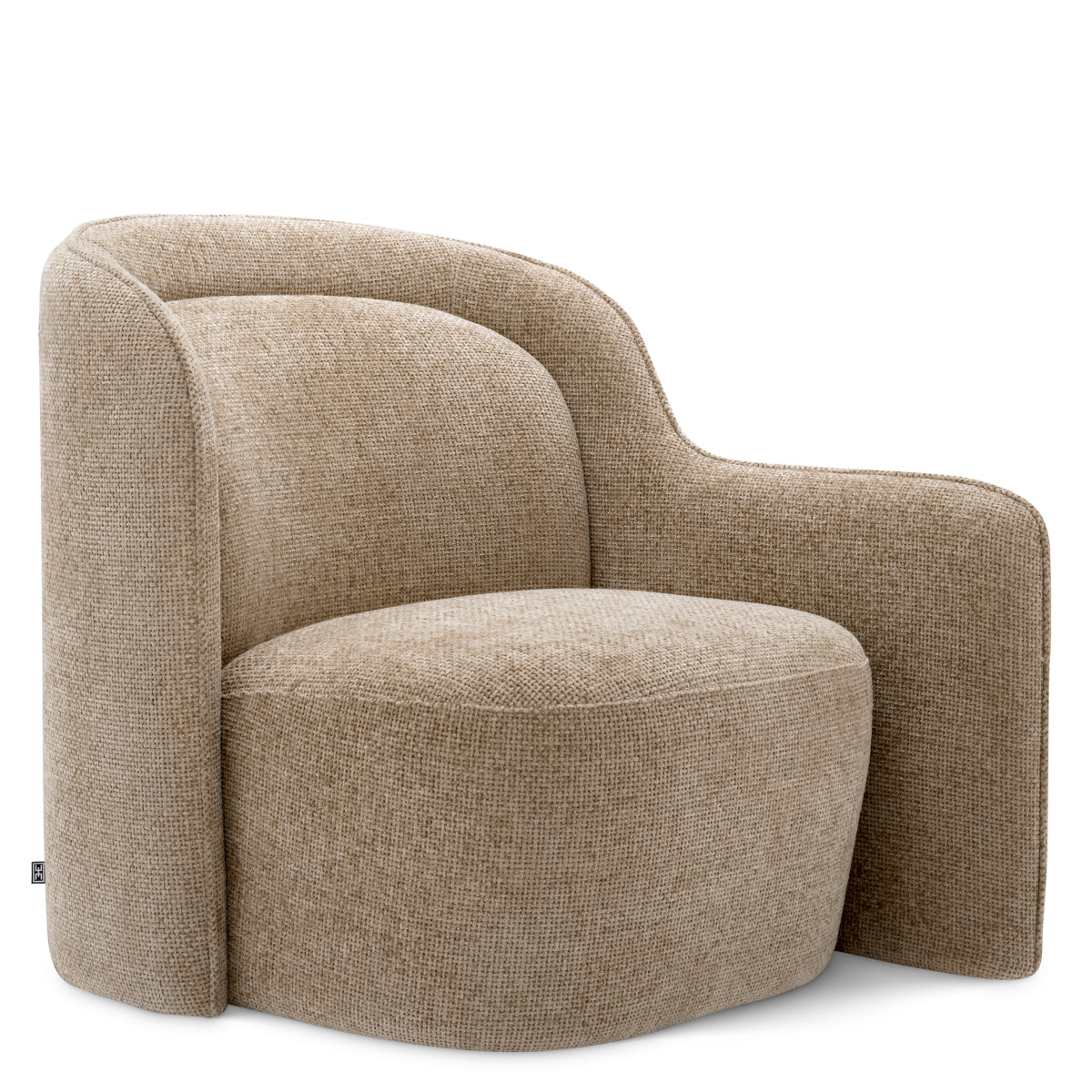 Lyssa Sand Upholstered Armchair Barrier | Eichholtz Miami