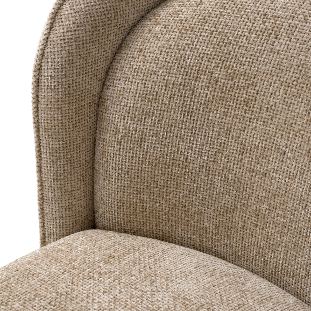 Lyssa Sand Upholstered Armchair Barrier | Eichholtz Miami