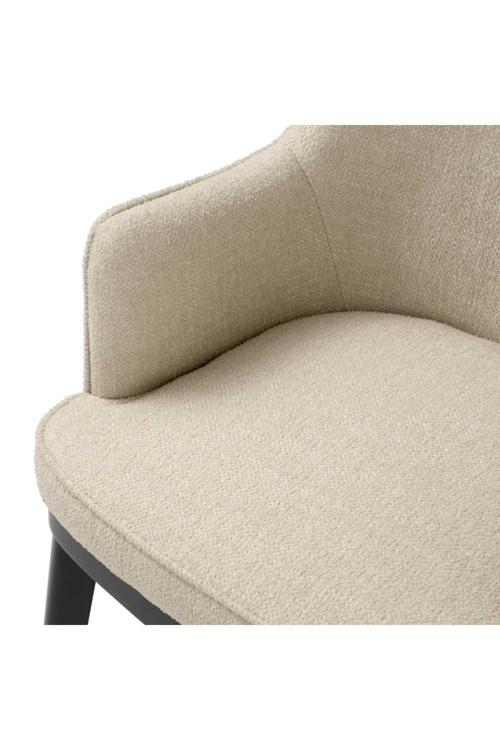 Ecru Fabric Dining Chair Lavinia | Eichholtz Miami
