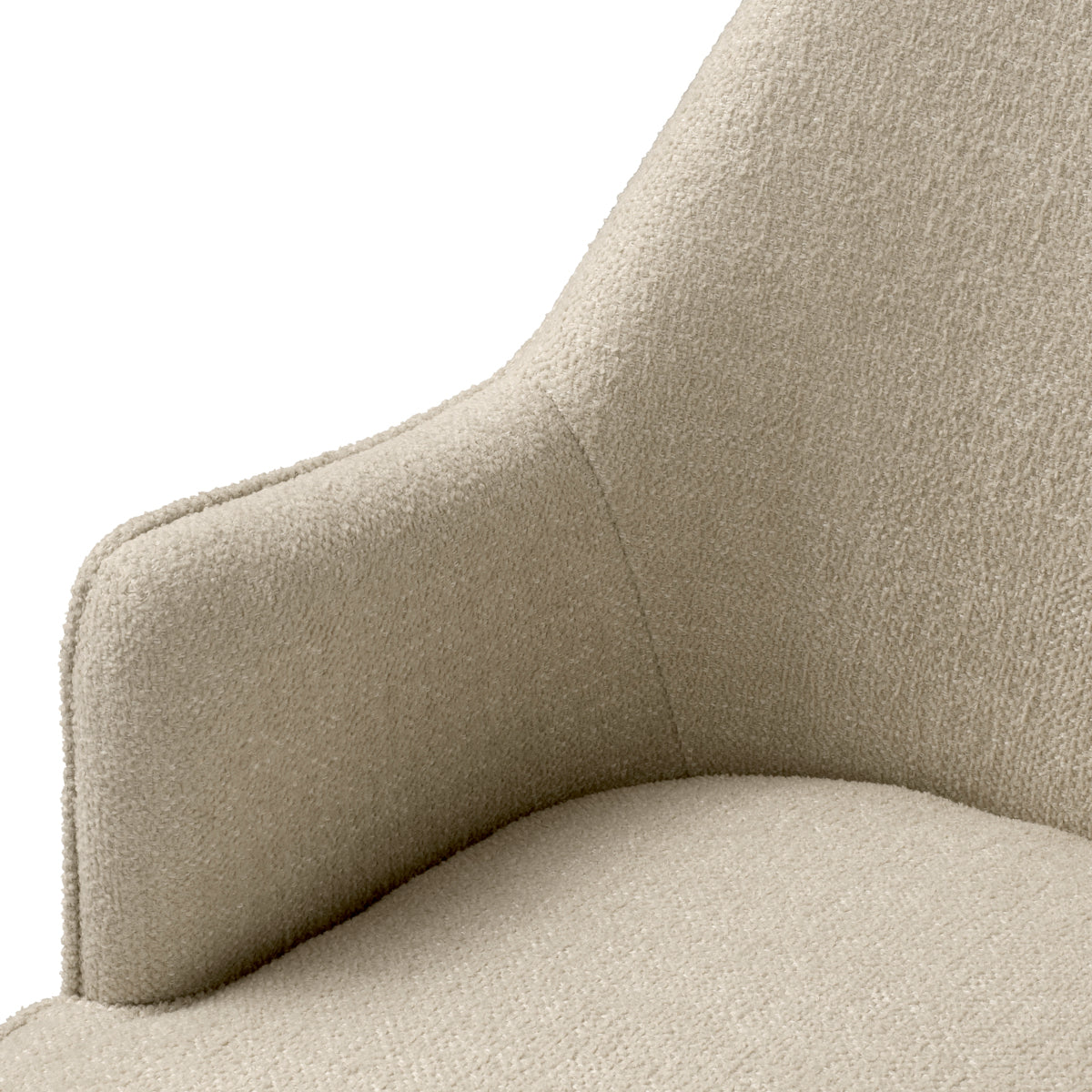 Ecru Fabric Dining Chair Lavinia | Eichholtz Miami