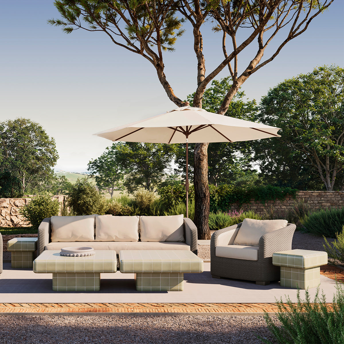 Rattan Look Outdoor Sofa Bryson | Eichholtz Miami